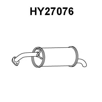 Глушитель выхлопных газов конечный HY27076 VENEPORTE
