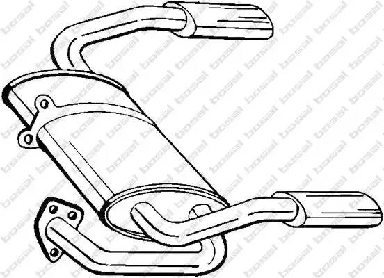 Глушитель выхлопных газов конечный 115-335 BOSAL