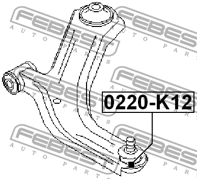 Опора шаровая подвески 0220-K12 FEBEST