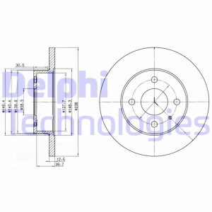 Тормозной диск BG2312 DELPHI