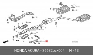 Лямбда-зонд 36532PZX004 HONDA