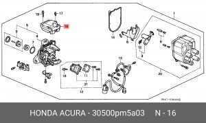 Катушка зажигания 30500PM5A03 HONDA