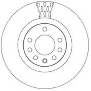 Тормозной диск 562303B BENDIX JURID