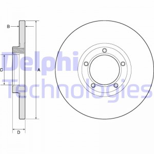 Тормозной диск BG2349 DELPHI