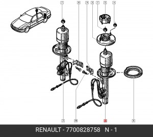 Амортизатор подвески 7700828758 RENAULT