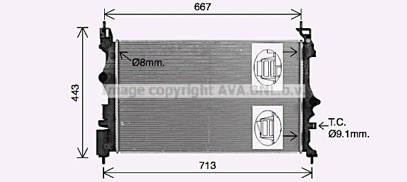 Радиатор кондиционера FTA5310 AVA