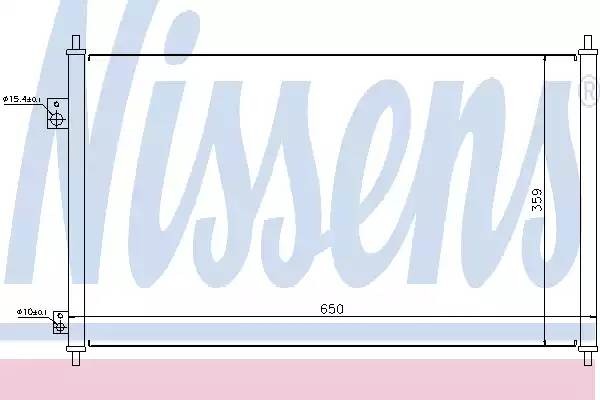 Конденсатор, кондиционер 94771 NISSENS