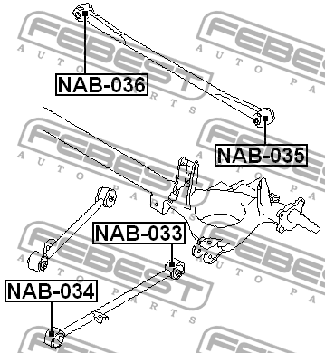 Рычаг подвески NAB-033 FEBEST