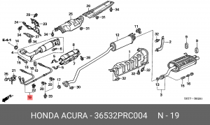 Лямбда-зонд 36532PRC004 HONDA