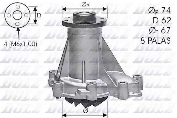 Водяной насос M376 DOLZ