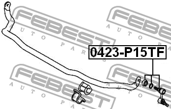 Стойка стабилизатора 0423-P15TF FEBEST