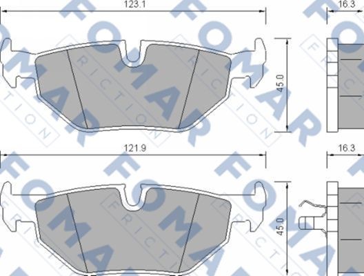 Колодки тормозные дисковые 51637181 ROULUNDS BRAKING