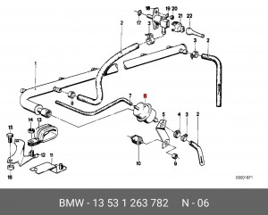 Регулятор давления подачи топлива 13 53 1 263 782 BMW