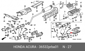 Лямбда-зонд 36532PRBA01 HONDA