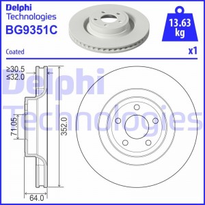 Комплект подшипника ступицы колеса BK1066 DELPHI