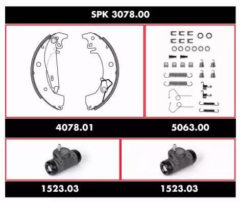 Комплект тормозных колодок SPK307800 REMSA