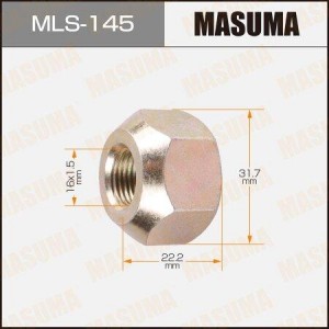 Гайка крепления колеса MLS-145 MASUMA