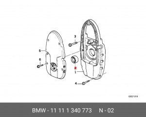 Прокладка вала 11 11 1340773 BMW