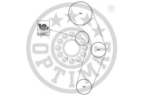 Комплект ремня ГРМ SK-1316 OPTIMAL