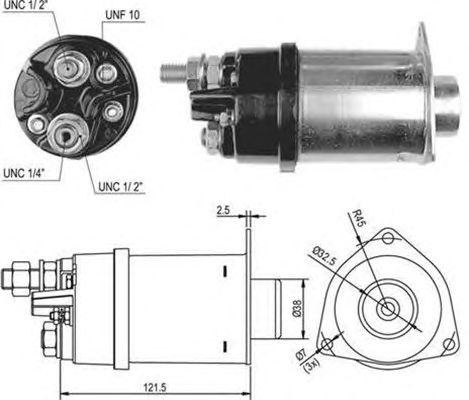 Тяговое реле, стартер 940113050518 MAGNETI MARELLI