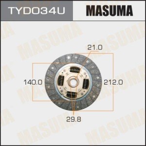 Диск сцепления TYD034U MASUMA