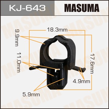 Клипса крепежная KJ643 MASUMA