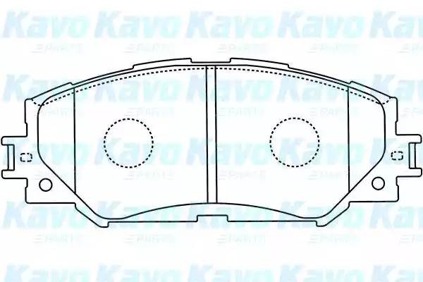 Комплект тормозных колодок, диско BP-9116 KAVO PARTS