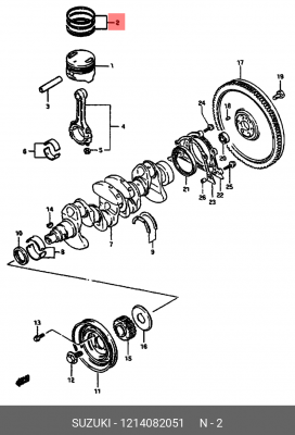 Деталь 12140-82051 SUZUKI