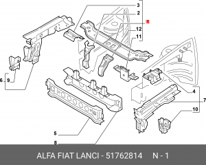 Деталь 51762814 ALFA FIAT LANCIA
