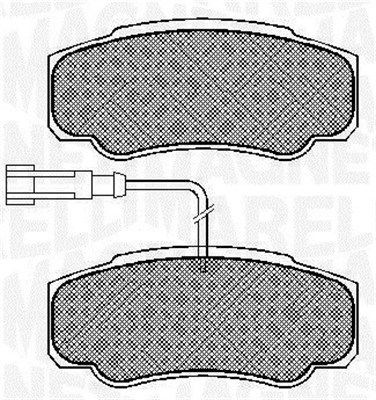 Комплект тормозных колодок, диско 430216170326 MAGNETI MARELLI