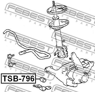 Втулка стабилизатора TSB-796 FEBEST