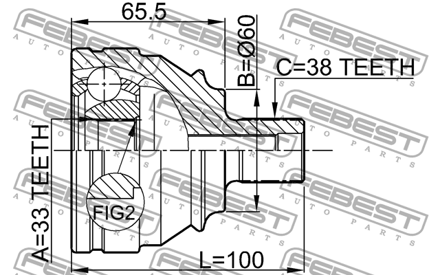 ШРУС 2310-018 FEBEST