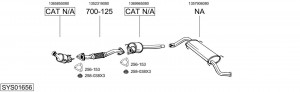 Средний глушитель выхлопных газов 177247 BOSAL