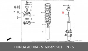 Амортизатор 51606SH3901 HONDA
