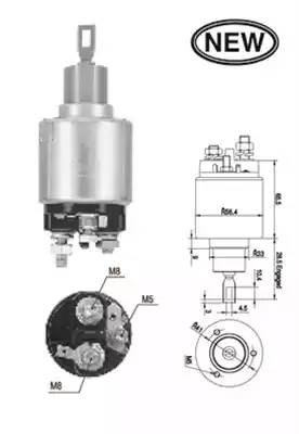 Тяговое реле, стартер 940113050563 MAGNETI MARELLI