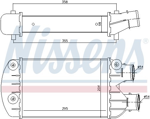 Интеркулер 96701 NISSENS