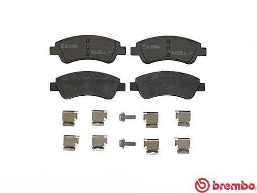 Комплект тормозных колодок, диско P61066 BREMBO