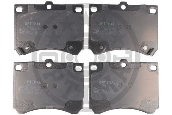 Комплект тормозных колодок, диско 9669 OPTIMAL