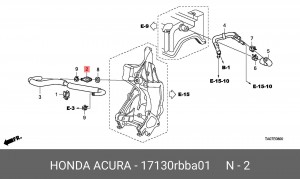 Клапан вентиляции картера 17130RBBA01 HONDA