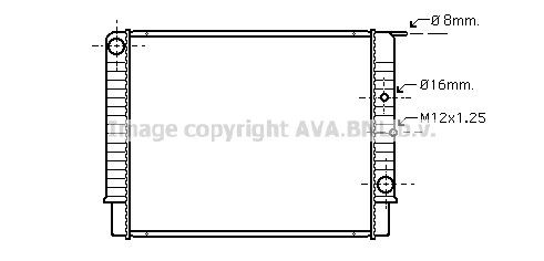 Радиатор кондиционера MS5233 AVA