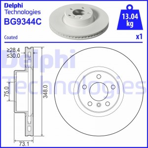 Комплект подшипника ступицы колеса BK1070 DELPHI