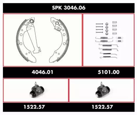 Комплект тормозных колодок SPK 3046.06 REMSA
