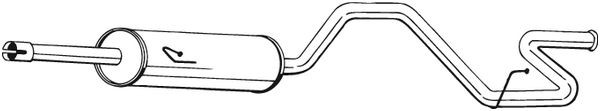 Средний глушитель выхлопных газов 287-357 BOSAL