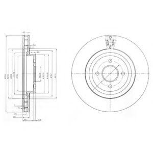 Тормозной диск BG3852 DELPHI