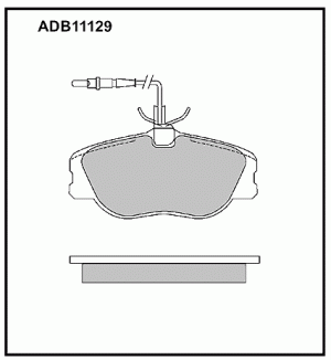 Колодки тормозные дисковые ADB11129 ALLIED NIPPON