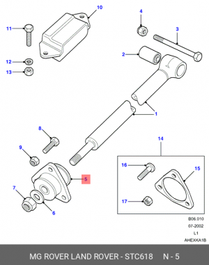 Подвеска, балка моста STC618 LAND ROVER