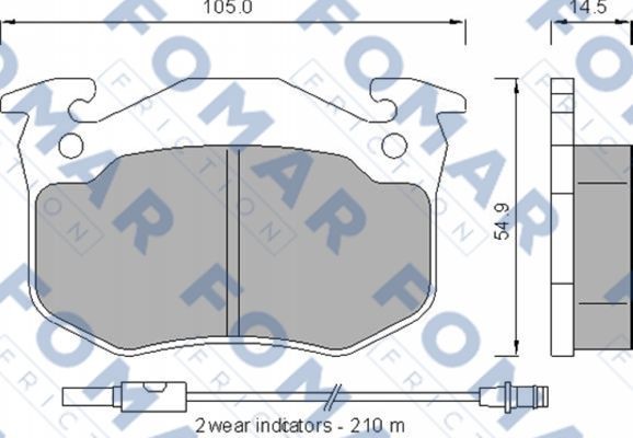 Колодки тормозные дисковые 51528281 ROULUNDS BRAKING