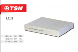 Фильтр салона 9738 TSN