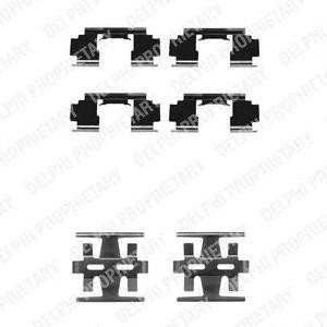 Комплектующие, колодки дискового тормоза LX0195 DELPHI