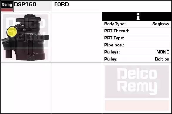 Гидравлический насос, рулевое управление DSP160 DELCO REMY